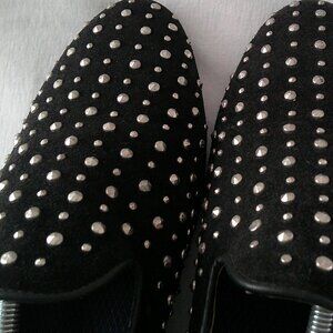 House of Hounds Studded Smoking Slipper Loafers — Black — EU 44 (US Men’s ~11)